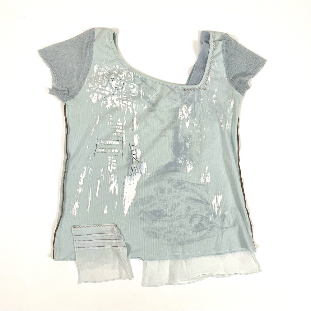 Vintage Blue Cop Copine Top